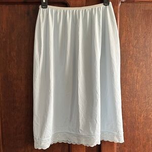 Light Blue Vintage Women's Skirt Slip